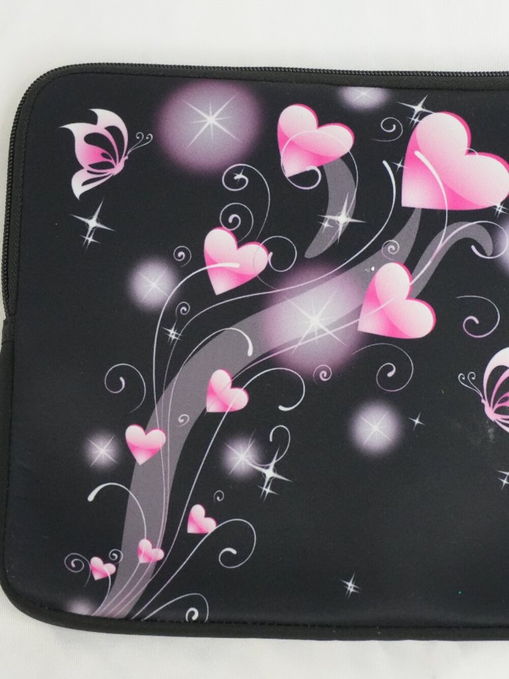 LNC Tablet or Mini Laptop Carrying Case with Handles Zipper Closure Butterflies